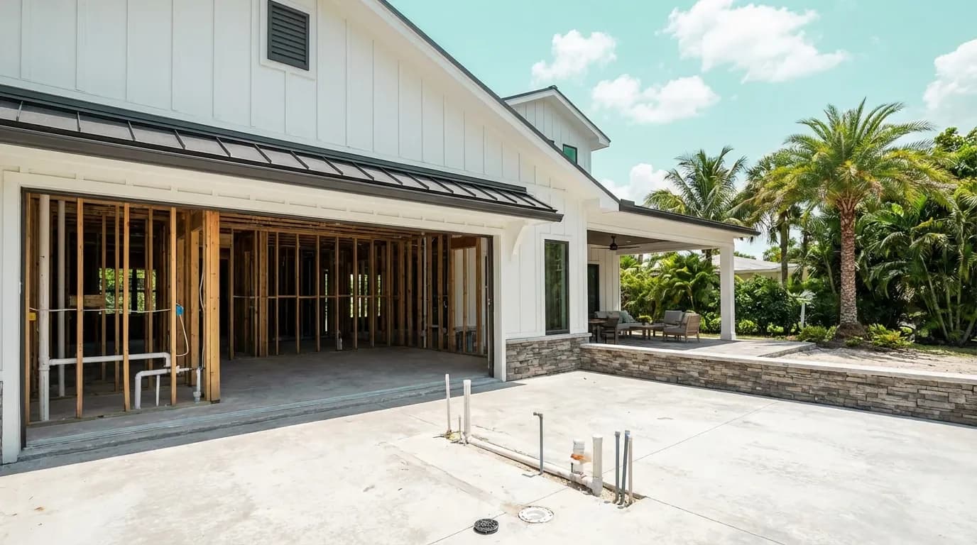 Plumbing rough-in staged for ADA restroom inspection Plumbing rough-in staged for ADA restroom inspection — Dellamano Construction, Fort Lauderdale, FL