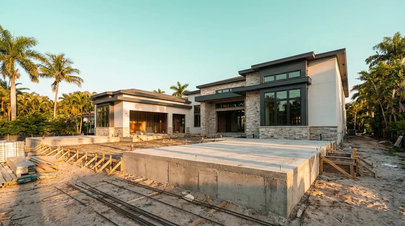 Slab & Foundation Work Slab & Foundation Work — Dellamano Construction, Fort Lauderdale, FL