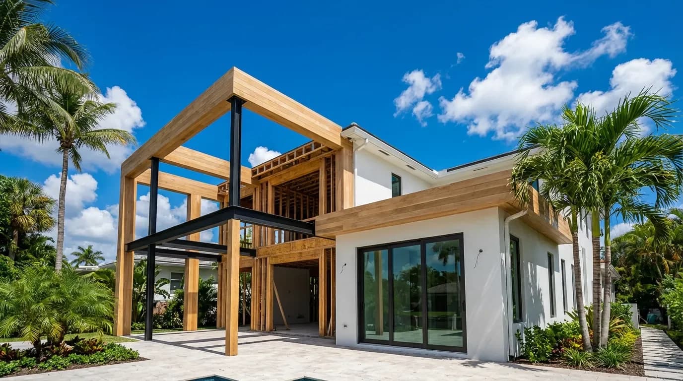 Framing & Structural Tie-In Framing & Structural Tie-In — Dellamano Construction, Fort Lauderdale, FL