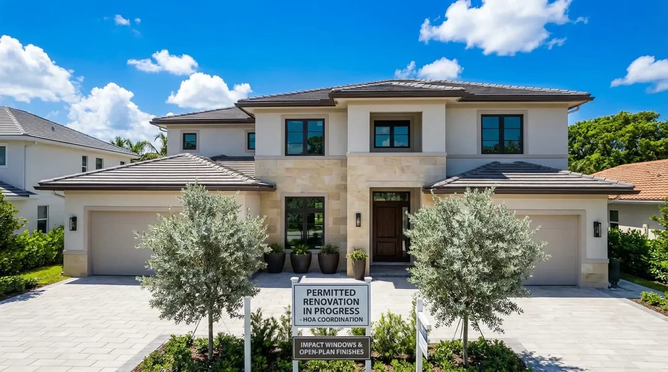 Impact Windows & Open-Plan Finishes — Broward County Impact Windows & Open-Plan Finishes — Broward County — Dellamano Construction, Fort Lauderdale, FL