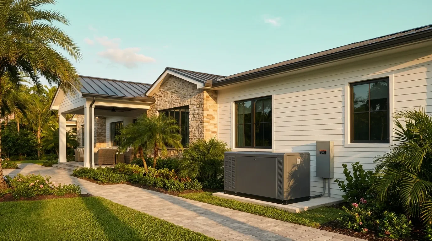 Whole-House Generator with Automatic Transfer Switch Whole-House Generator with Automatic Transfer Switch — Dellamano Construction, Fort Lauderdale, FL