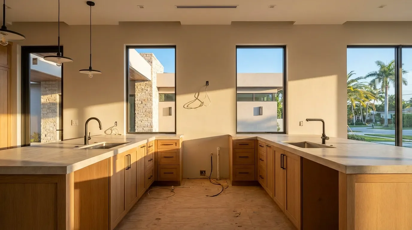 Kitchen Remodeling: Cabinetry, Counters & MEP Rough-In Kitchen Remodeling: Cabinetry, Counters & MEP Rough-In — Dellamano Construction, Fort Lauderdale, FL