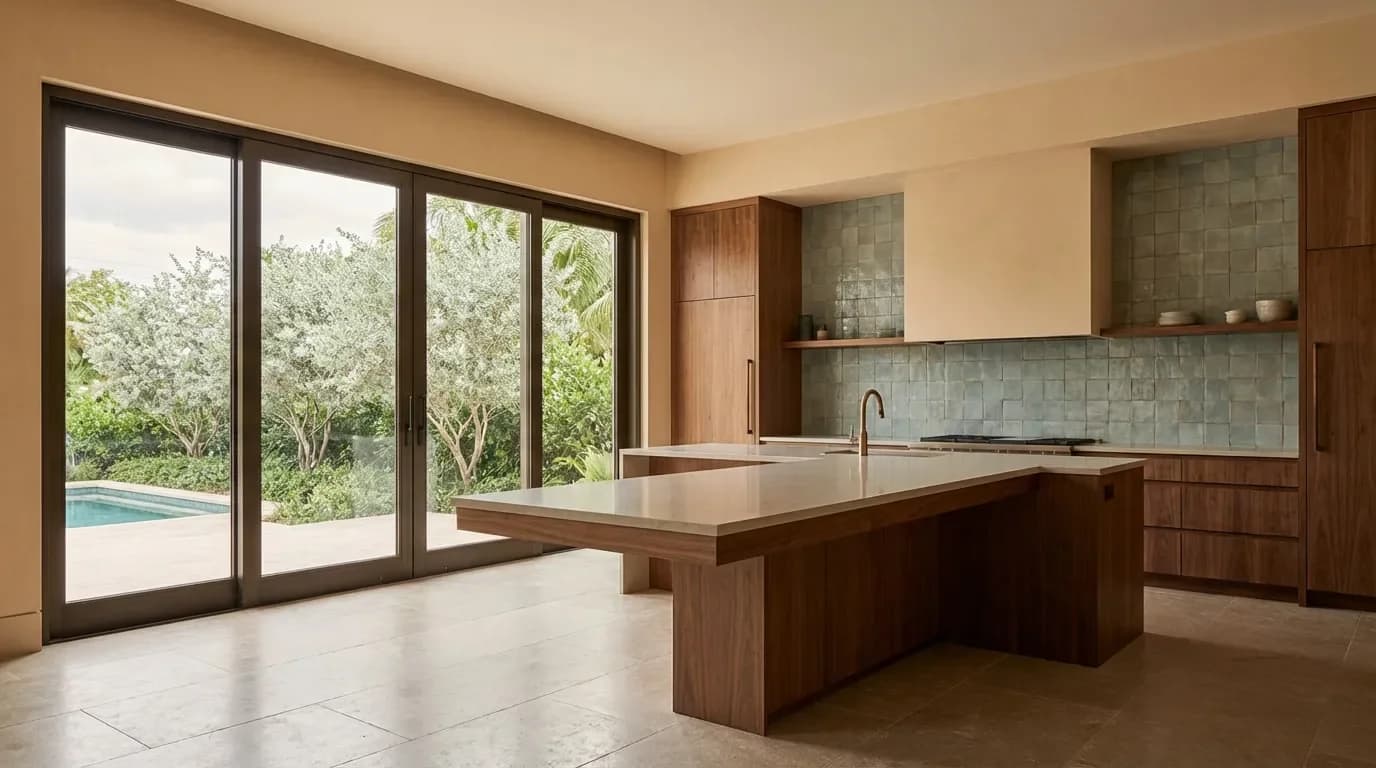 Tile Backsplash and Modern Cabinetry Tile Backsplash and Modern Cabinetry — Dellamano Construction, Fort Lauderdale, FL